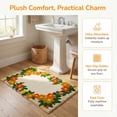 thumbnail image 4 of Unique Bargains Modern Printed Soft Absorbent Shaggy Bath Mat Non Slip Khaki 32" x 20", 4 of 6