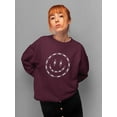 thumbnail image 2 of Smiling Barb Wire Face Sweatshirt Women -Image by Shutterstock, Female 3X-Large, 2 of 4