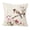Bird On Brench, variant on Violet Linen Aviary Geometric Floral Pattern Decorative Accent Throw Pillow Cover