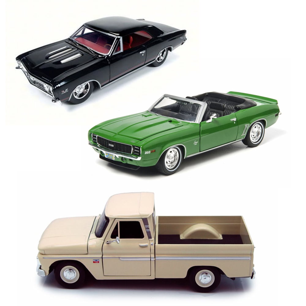 Best Of 1960s Muscle Cars Diecast Set 12 Set Of Three 124 Scale Diecast Model Cars 