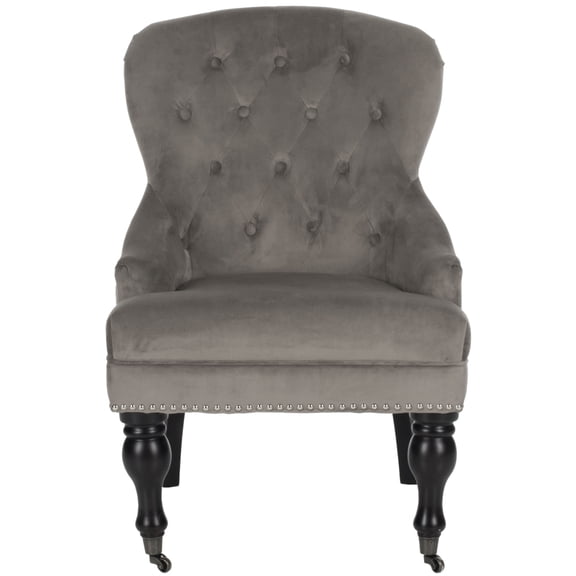SAFAVIEH Falcon Tufted Arm Chair Granite