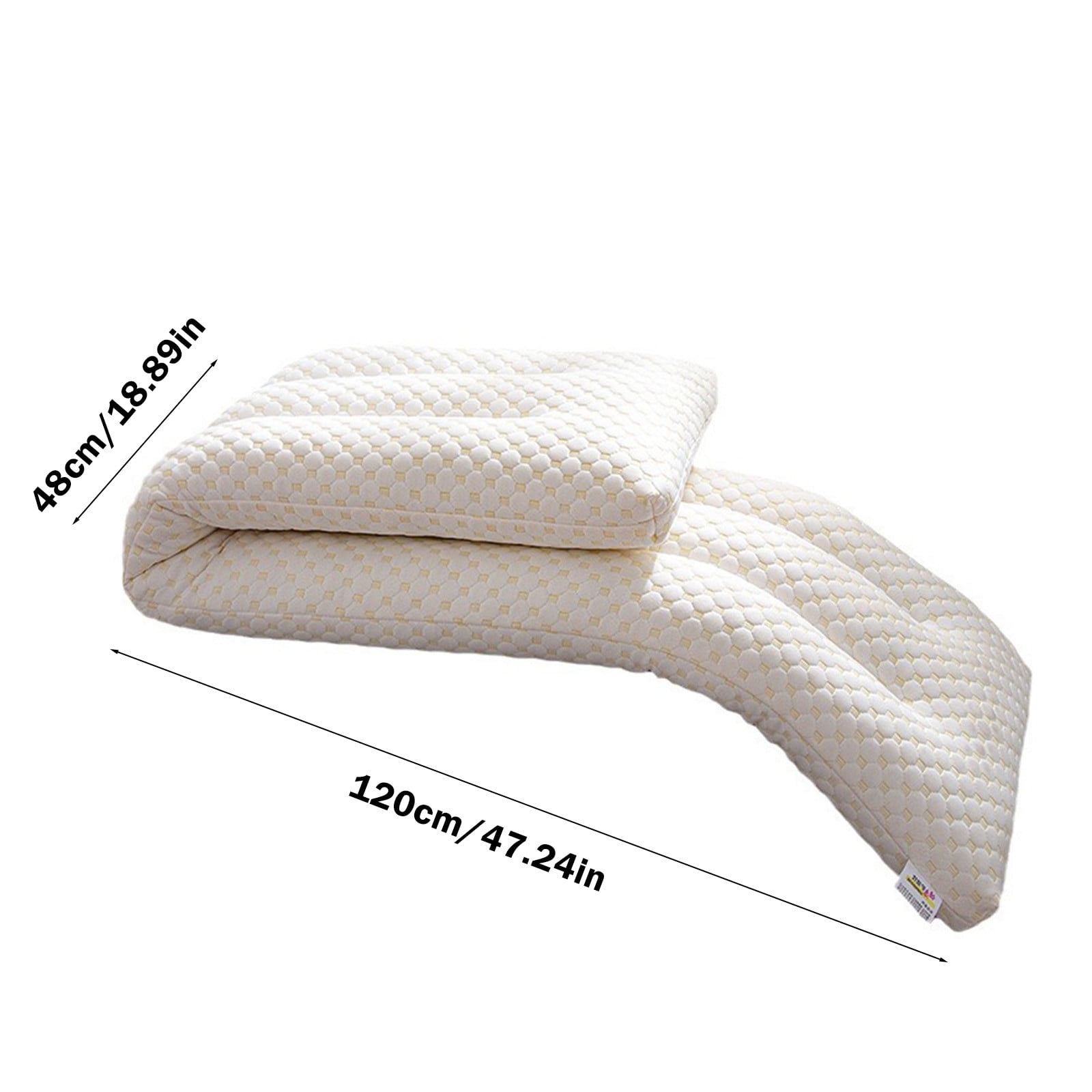 Hovilon Spring Memory Foam Body Pillow Body Pillows for Adults,19x47In Large Long Bed Pillows for Sleeping,for Side and Back Sleepers(White)