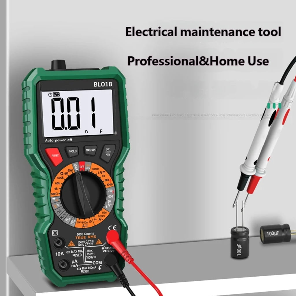 PatungKu Easy Operation Digital Multimeter with Flashlight Data Hold Auto Off Function