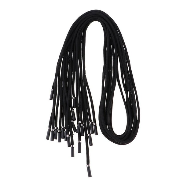 10pcs Replacement Drawstring 1.3 Meter Polyester Cord For Pants Black 