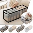 thumbnail image 4 of BETTERLIFE 7 Grids Foldable Storage Organiser Underwear Bra Socks Tidy Drawer Storage Z2L8, 4 of 8