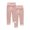 Pink, variant on Riecok Girls Leggings 2 Pack High Waisted Elasticity Basic Solid Color Fashion Straight Yoga Pants Blue 4 Years