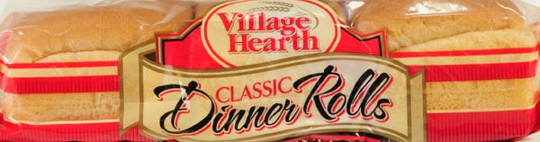 Village Hearth Classic White Dinner Rolls, 12 count, 18 oz
