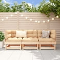 thumbnail image 1 of vidaXL 3 Piece Garden Lounge Set Solid Wood Pine, 1 of 4