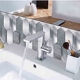 thumbnail image 4 of ABODELINE 12 Sheet Hexagon Peel and Stick Backsplash Tile,3D Stick on Backsplash for Kitchen, Bathroom, Self-Adhesive Marble Wall Tiles 7.9"x 3.9" (12-Pack), 4 of 6