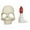 white US, variant on Huadaliy Halloween Skull Lamp with Flame Gothic Skull Decor for Club Party (Black US)
