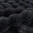 thumbnail image 5 of Manta de piel sintética COOVA, color negro, 152 x 203 cm, suave felpa, 5 of 5