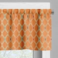 thumbnail image 3 of Ambesonne Orange Valance Pack of 2, Trippy Inspired, 54"X12", Multicolor, 3 of 5