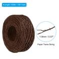 thumbnail image 2 of Unique Bargains 1 Roll Raffia Ribbon, 109 Yard Paper Twine String for Festival Gifts Wrapping, Brown, 2 of 7