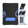 thumbnail image 4 of Soatuto Case for Dragon Touch K10 Tab 、GTYD Tablet、Foren-Tek Tablet、TAGITAL Tab 10 inch Case Drop-Proof and Shock-Resistant Rugged Hybrid Armmor Protective Cover Case Built-in Kickstand - Black+Blue, 4 of 6