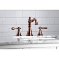 thumbnail image 3 of Kingston Brass FSC197ALAC English Classic Two-Handle 3-Hole Deck Mount Widespread Bathroom Faucet with Brass Pop-Up in Antique Copper, 3 of 8