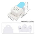 thumbnail image 2 of Tag Punch Tag Puncher Tag Punch Tag Shape Lever Action Craft Punch for Paper Crafting Round, 2 of 8