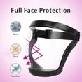 thumbnail image 4 of Protector facial antivaho de cara completa Escudos protectores de alta definición para proteger los ojos, la nariz, la boca, el casco antiarena y antisalpicaduras Cara todo incluido, 4 of 4