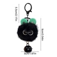 thumbnail image 3 of Mini Storage Pouch Keychain Backpack Zipper Pull, Durable Polyester Decorative Key Ring for Keys Cards, Portable Organizer Pendant for Commuting Travel Home with 6 Colors, Black, 3 of 6