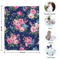 thumbnail image 4 of Pioneer Flower Blanket,Comfortable Soft Flannel Throw Blanket,All Season,Warm Lightweight Blankets for Sofa Bed Couch Living Room Chair,30"x40"(80x100cm), 4 of 4