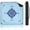 Light Blue, variant on Mahjong Mat with Rule, 32.5" x 32.5" Waterproof Soft Surface Game Mat, Easy Clean Non-Slip & Noise-Reduce Mah Jong Table Mat with Carry Bag, Rolled Packaging for American Mahjong Tile Set