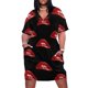 thumbnail image 1 of Vestido de fiesta holgado con bolsillos para mujer vestido de ciencia ficción doble característica labios, 1 of 7