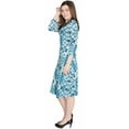 thumbnail image 2 of Women's Abstract Ink Blotch Printed Fit and Flare Midi Length Dress, 2 of 5