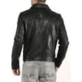thumbnail image 2 of New Men Designer Genuine Lambskin Soft Biker Leather Jacket A153, 2 of 3