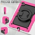 thumbnail image 2 of Galaxy Tab A8 (10.5") Case (SM-X200) - TECH CIRCLE [3-in-1 Case] Shockproof Rugged Case with [Rotating Kickstand & Handle] Protective Kids Case for Samsung Galaxy Tab A8 10.5-Inch 2022 Release, Rose, 2 of 10