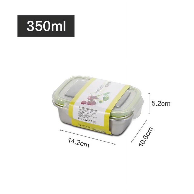 Fiambrera de acero inoxidable para niños, sellada, a prueba de fugas, reutilizable, para guardar frutas, para preparar comidas de pícnic
