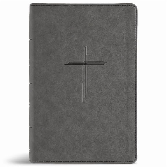 CSB Personal Size Giant Print Bible, Digital Study Edition, Charcoal Suedesoft Leathertouch, (Hardcover)