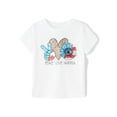 thumbnail image 4 of Musuos Mother and Daughter Summer Basic T-shirt, Family Matching Short Sleeve Crew Neck Graphic Print Tops 4th for July Clothes, 4 of 10