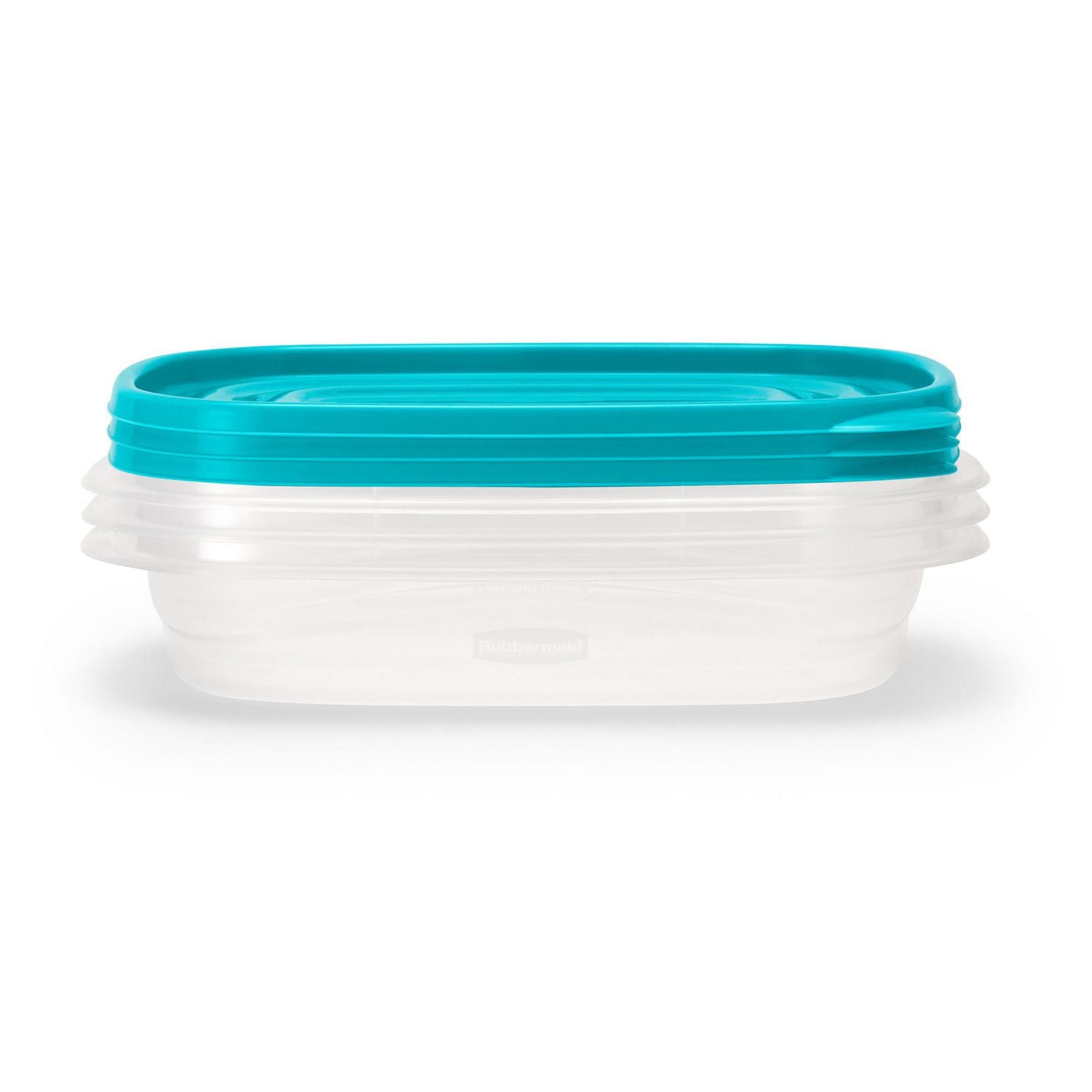 Rubbermaid TakeAlongs 4 Cup Food Storage Containers, Meal Prep Containers, Food Containers with Lids, Limited Edition Turquoise Blue