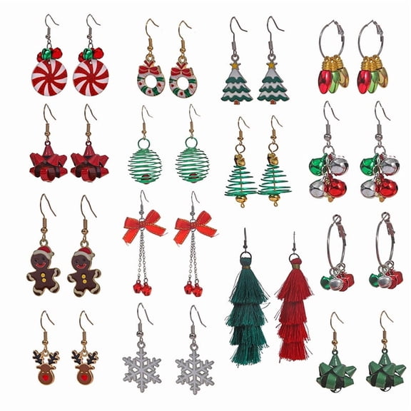 Yoyauz Christmas Earrings For Ladies Christmas Snowflakes Lightweight Earrings Cute Christmas Parties Jewelry Gifts
