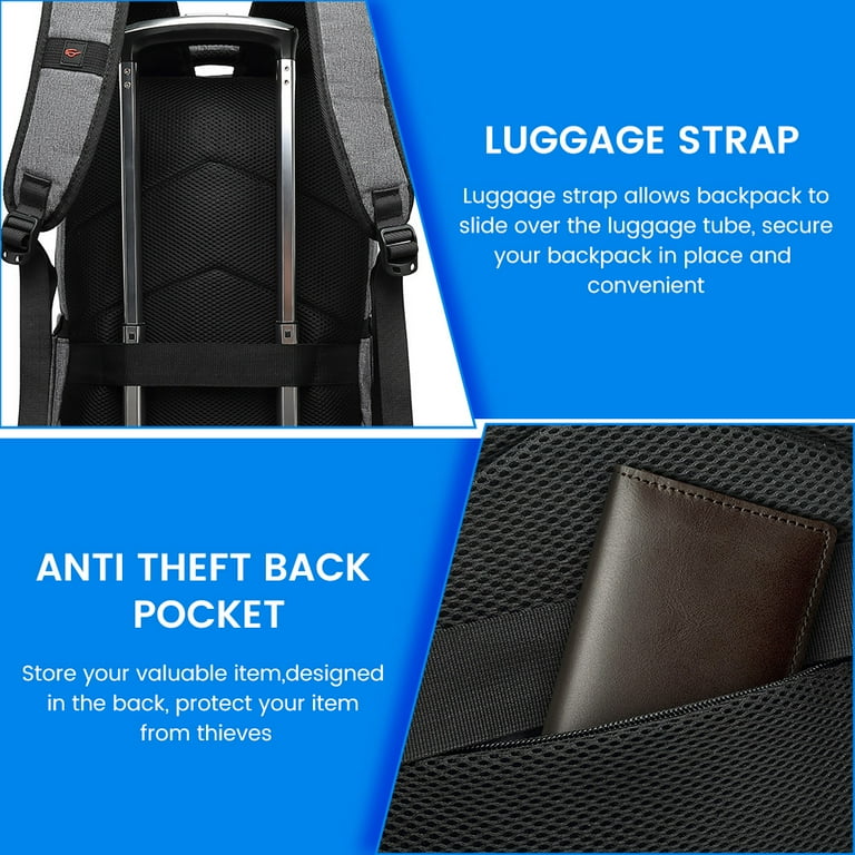 Backpack with anti theft pocket sale