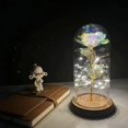 thumbnail image 1 of Flor de lámina de oro de 24K, 2022 LED, Galaxia encantada, Rosa eterna, cadena de luces de hadas en cúpula para regalo de Navidad y Día de San Valentín, 1 of 4