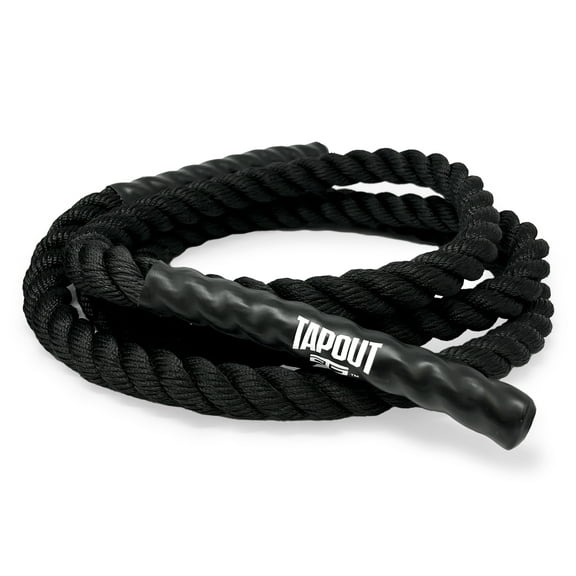 Tapout 9.5-Foot Battle Rope x 1.0 Inch - Compact & Durable, Perfect for Full-Body Workouts, Home Gym Training
