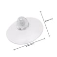 thumbnail image 2 of FUTUREORYY 10Pcs Transparent Hooks Small Plastic Suction Cup Hanger For Bedroom Bathroom Living Room, 2 of 3