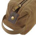 thumbnail image 2 of Quadra Heritage Leather Accented Waxed Canvas Wash Bag, 2 of 4
