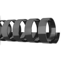 SircleCorp 3/8" Plastic Binding Comb, 100 Count per Box, Black