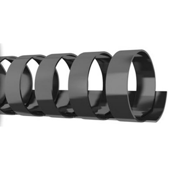 SircleCorp 3/8" Plastic Binding Comb, 100 Count per Box, Black