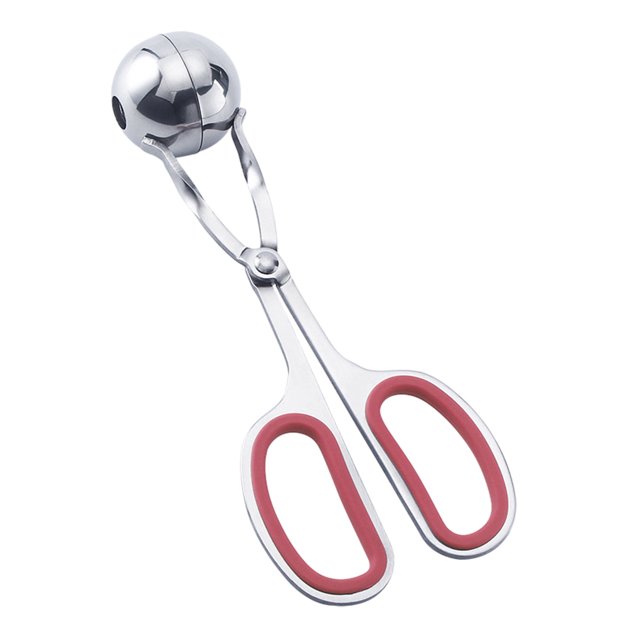 Advancent Clip de albóndigas antiadherente multifuncional de acero inoxidable para albóndigas formadas Fabricante de albóndigas rellenas de Cocina y Comedor circulo rojo S