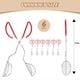 thumbnail image 3 of Pinzas para Conchas de Taco de Acero Inoxidable de 6 Piezas con Clip de PláStico Rojo, Prensa para Tacos para Conchas de Tortilla Caseras para Hacer Conchas de Taco, 3 of 5