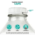 thumbnail image 5 of Stock Your Home 64-Oz Glass Milk Jugs with Caps (2 Pack) - 64 Ounce Food Grade Glass Bottles - Dishwasher Safe - Bottles for Milk, Buttermilk, Honey, Tomato Sauce, Jam, Barbecue Sauce, 5 of 8
