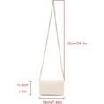 thumbnail image 2 of Women's Mini Crossbody Bag - Faux Leather Metal Diamond Crossbody Bag, 2 of 5