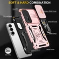 thumbnail image 7 of Hoibon Phone Case for Samsung Galaxy S26 Plus Case,[Slide Camera Cover][Kickstand] [Military Grade Protection] Shockproof Rugged Case for Samsung Galaxy S26 Plus - Rose Gold, 7 of 7