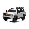 thumbnail image 1 of Licensed 24V Chevrolet Silverado 4x4 2 Seater Kids Ride On Car with RC, 1 of 4