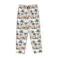 thumbnail image 4 of Naloa Flamingo Palm Trees Print Women’s Ultra-Soft Comfy Pajama Lounge Pants with Pockets & Drawstring, 4 of 8