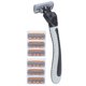 thumbnail image 3 of De Hombres, afeitándosa afeitador de acero inoxidable para hombres para viajar, 3 of 7
