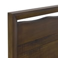 thumbnail image 5 of Lofton Queen Platform Bed - Brown, Solid Pine, Modern Rustic Style, Queen Size Bedroom Furniture with Distressed Finish & Live Edge Design, Mocha Wood Finish, 5 of 6