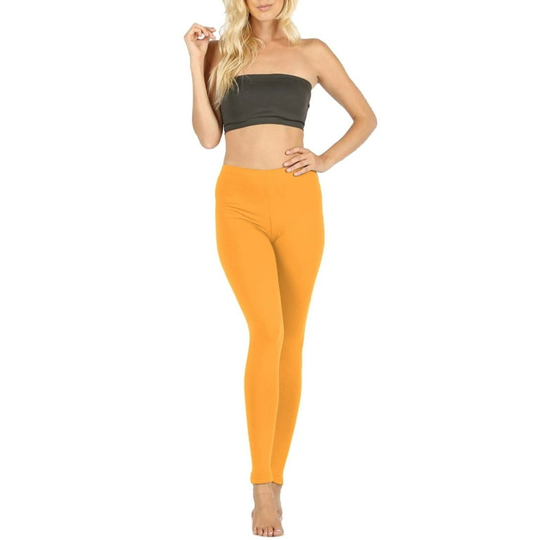 NioBe Clothing Womens High Waist Basic Solid Cotton Full Ankle Length  Leggings : : Clothing, Shoes & Accessories